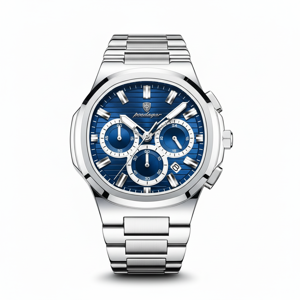 Blue chronograph