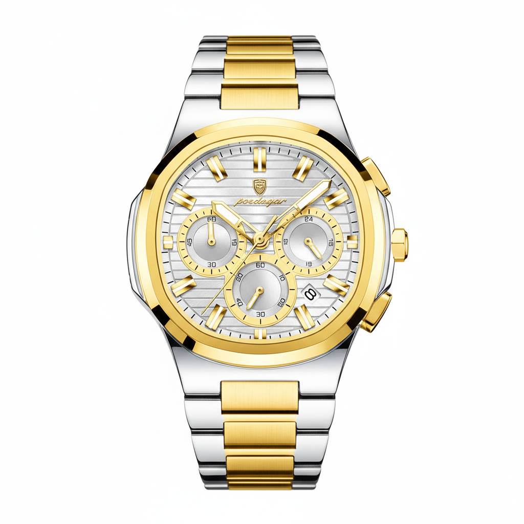 Two-tone silver dial - accurate