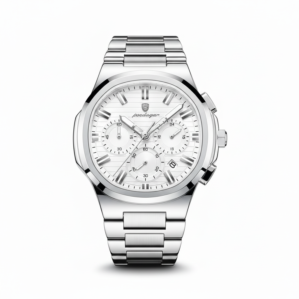 White/Silver chronograph